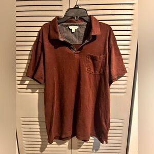 Calvin Klein men's polo t shirt medium plum